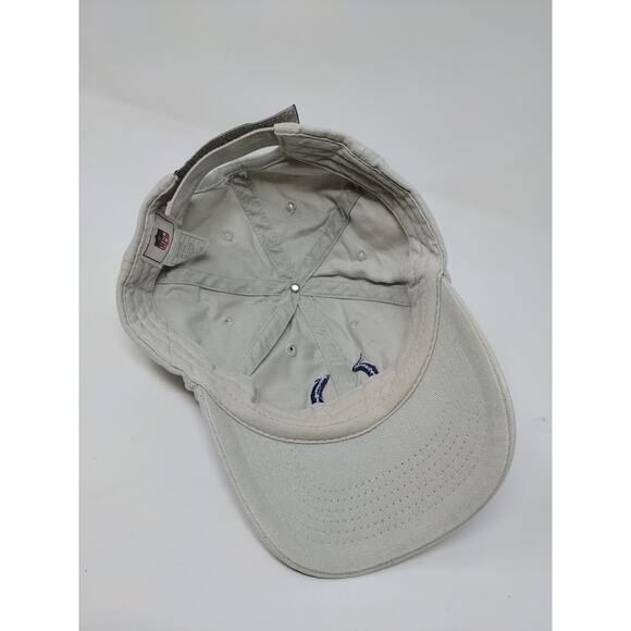 NFL Football Indianapolis Colts Strapback Hat Embroidered Horseshoe Logo Beige - Picture 9 of 11